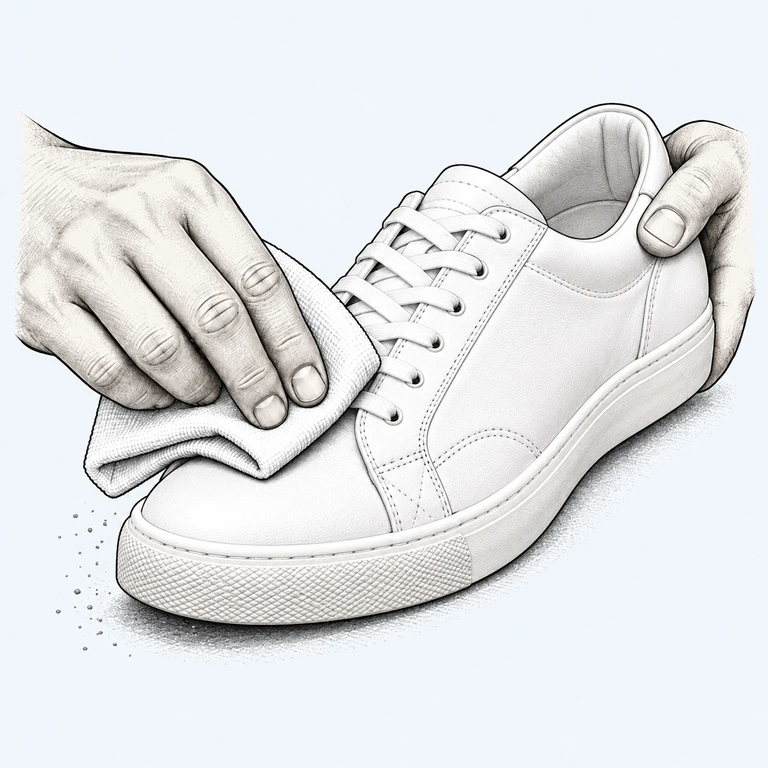 ภาพวาดประกอบขั้นตอน: ทำความสะอาด แล้วปล่อยให้แห้ง
